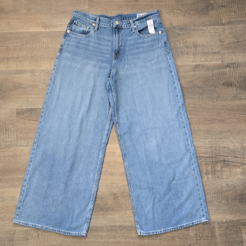 Women's GAP Baggy Mid Rise Jeans 12R